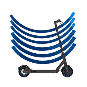Scooter électrique <span class=keywords><strong>M365</strong></span> Pro 1S: Autocollants réfléchissants universels avec autocollants en papier de couleur pour les roues <span class=keywords><strong>avant</strong></span> et arrière - Product Image 5