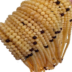 Cuentas de cera de abeja de ámbar Báltico blanco y <span class=keywords><strong>amarillo</strong></span> natural de alta calidad al por mayor - Product Image 3