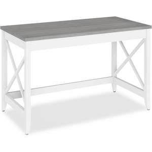 Escritorio Alera Workspace Farmhouse de 47.24" x 23.62" x 29.53" en gris - Mueble cómodo para el espacio de trabajo - Product Image 4