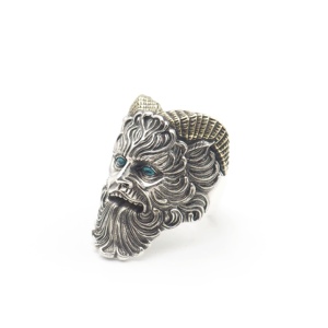 विंटेज पुरुष फिरौन 925 चांदी के पंंक बुनी हुई उंगली की अंगूठी गरमाहट सिलिका शादी की अंगूठी ऑप्प बैग/ज़िप बैग ब्फ्लाई - Product Image 1