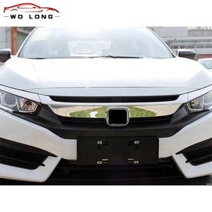 <span class=keywords><strong>Targa</strong></span> <span class=keywords><strong>targa</strong></span> anteriore paraurti nero di alta qualità per Honda Civic 2016 - 2018 - Product Image 3