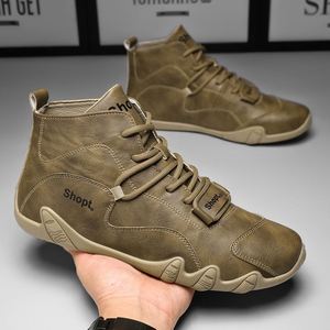 Nuevos Zapatos Deportivos de Cuero Casuales de Moda para Hombre - Product Image 5
