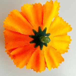 Tête de fleur d'oeillet de simulation bricolage couronne coiffure épingle à cheveux bandeau matériel fleur artificielle à la main fleur décorative - Product Image 5