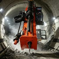 Machine de forage et de fendage de roche hydraulique pour excavatrice, machine de fendage de roche pour l'extraction en carrière, pour projets d'excavation