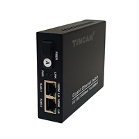 Commutateur PoE+ Tincam 10/100/1000M, monomode, prenant en charge la fibre optique, convertisseur de média Ethernet RJ45 Gigabit pour caméra CCTV