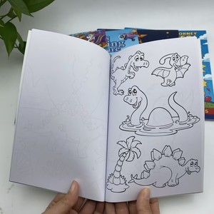Ensemble de livres d'activités de <span class=keywords><strong>coloriage</strong></span> pour adultes avec impression de dessins animés, couverture souple, format A4, grand format, livre de dessin et de peinture pour enfants - Product Image 6