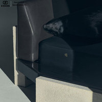Hochwertiges Luxuriöses Italienisches Verstellbares Voll-Leder-Doppelbett für Villen. Mit Premium-Schlafzimmerdesign und Luxuriöser Oberfläche