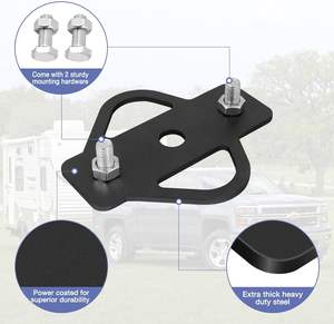 Adaptador de enganche de <span class=keywords><strong>remolque</strong></span> de 3 vías de acero aleado con 3 orificios de montaje para ATV, cortacésped, carrito de <span class=keywords><strong>golf</strong></span>, carrito de jardín, tractor de jardín, <span class=keywords><strong>bola</strong></span> de <span class=keywords><strong>remolque</strong></span> plana - Product Image 3