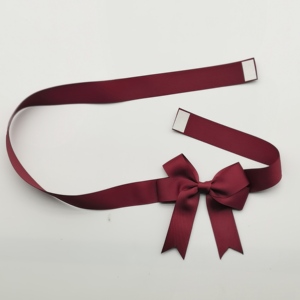 E-ma thuật tùy chỉnh satin ribbon đàn hồi <span class=keywords><strong>Bow</strong></span> đôi phải đối mặt với băng dính bán buôn Polyester chất liệu cho Hộp quà tặng túi bao bì - Product Image 4