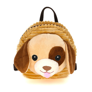 PLAYMAX Girls Unisex Custom Made Soft Shell 3D Cartoon Plush Animal Prints Cotton Fabric Durable <b>School</b> <b>Backpack</b> PM185 Great - Product Image 1
