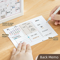 2026 Tempat Pena Kalender Meja Multifungsi dengan Dua Ruang Penyimpanan untuk Kantor dan Ruang Belajar