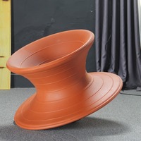 Fauteuil de relaxation pivotant et inclinable moderne en tissu ergonomique pour chambre, appartement, villa, salon et extérieur
