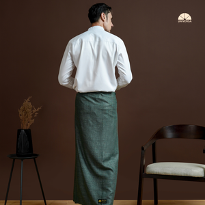 Sarong en lin premium vert pour homme 1 x 2 m – Doux, frais, confortable, élégant, modeste, pour la prière islamique, séchage rapide pour la prière quotidienne - Product Image 2