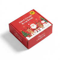 Boîte cadeau cosmétique personnalisée avec impression « Joyeux Noël », boîte pliante rouge de Noël