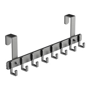 Ganchos de Aluminio para Puerta, 6 Colgadores, Organizador de Pared Multifuncional para Baño y Dormitorio, Soporte para Ropa, Capacidad de Carga de 5 kg - Product Image 1