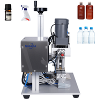 Machine de capsulage pneumatique de bureau de fabrication chinoise pour boissons, shampoings, liquides visqueux, pour bouteilles en verre, produits chimiques et parfums