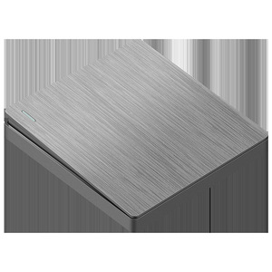 <span class=keywords><strong>Interruttore</strong></span> a 2 vie con pannello grande senza bordi certificato CE, finitura argento spazzolato, più <span class=keywords><strong>presa</strong></span> a muro domestica a 5 pin da 10A - Product Image 5