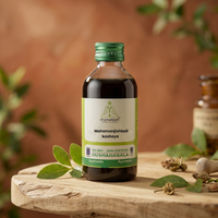 Chamakkatt Mahamanjishtadi Kashaya 200ml Huile traditionnelle ayurvédique à base de plantes Produit de soins de santé certifié ISO