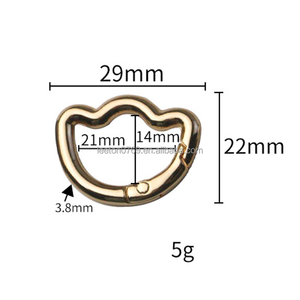 Accessoires de quincaillerie pour sacs en stock – Mousqueton de forme <span class=keywords><strong>spéciale</strong></span> 21 x 3,8 mm, 6 couleurs - Product Image 6