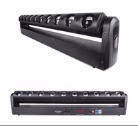 Barre de lumière LED matricielle mobile 10 têtes 40W 400W DMX RDM Beam Strobe pour scène, mariage, boîte de nuit et événements