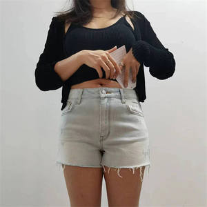 Excellente qualité populaire quotidien femmes Denim Shorts déchiré confortable Stretch été Streetwear mode Jean Shorts - Product Image 5