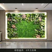 Mur végétal artificiel pour aménagement intérieur, décoration champêtre, fleurs en plastique 3D, vente en gros