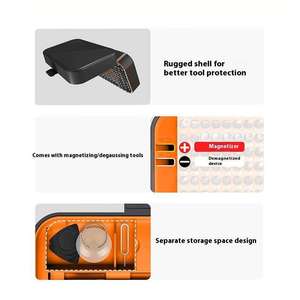 Kit d'outils de réparation professionnel de précision de 115 pièces pour téléphones mobiles électroniques, magnétique, antidérapant, en acier inoxydable Torx - Product Image 5