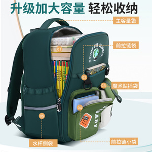 Sesame Baby Elementary School <b>Backpack</b> <b>Large</b> Capacity Multi Compartment Water Resistant Student Use - Product Image 4