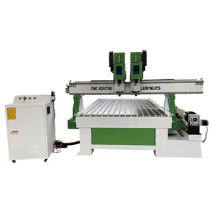 Trung Quốc hai trục chính đứng một mình Bộ định tuyến CNC quay với máy 4D rotari