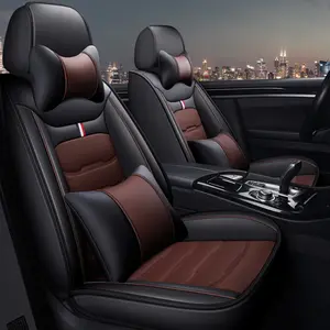 Luxury Automotive accessories Coverage for mercedes benz car 5 PCS Full Set Napa Cushion universal Faux leather seat covers