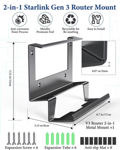 2 in 1 Starlink Gen 3 Wand montages atz Starlink V3 Mesh Router und Netzteil Ethernet Adapter für elektrische RV-Systeme - Product Image 2