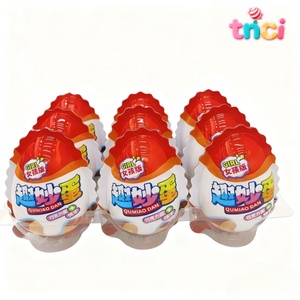 Bonbons aux œufs Qumiao amusants pour enfants, saveur crème et œuf avec sauce au chocolat et biscuit wafer sucré, boîte surprise, cadeau, enroulable - Product Image 5