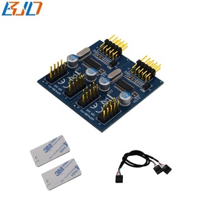 Bo mạch chủ 9 pin tiêu đề để 4 * 9pin USB 2.0 HUB Splitter Adapter thẻ + cáp mở rộng trong kho - Product Image 6