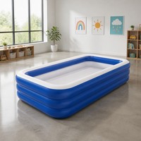 Meilleur cadeau : Piscine gonflable pour enfants, idéale pour l'extérieur, le jardin, les fêtes estivales, le jeu aquatique et le divertissement.