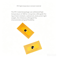 Label FPC berukuran kecil Powerway berlapis emas, tahan panas, tahan air, tahan cipratan, chip NFC frekuensi ultra-tinggi