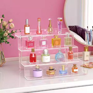 Présentoir en acrylique à plusieurs niveaux, support transparent transparent pour figurines d'<span class=keywords><strong>action</strong></span> à collectionner, <span class=keywords><strong>organisateur</strong></span> de <span class=keywords><strong>bijoux</strong></span> de parfum cosmétique - Product Image 3