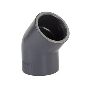 DN15 DN20 DN25 DN32 <span class=keywords><strong>DN50</strong></span> DN100 DN200 UPVC Raccords de tuyauterie coudés en <span class=keywords><strong>PVC</strong></span> à 45 degrés - Product Image 2