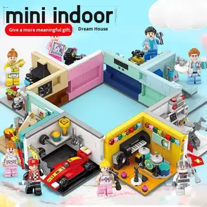 Bloques de Construcción Dream House Street View, Juguete Educativo de Plástico ABS, Regalo para Niños Unisex, Diseño de Escena Realista, Fácil de Armar - Product Image 2