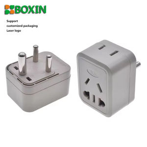 Adattatore per spina da 10A ue a piccolo sudafrica da AU/US a Round <span class=keywords><strong>3</strong></span> pin India Type-D convertitore di alimentazione in viaggio per lo Sri Lanka Pakistan - Product Image 1