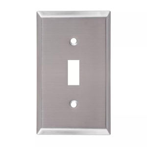 Hooanke-Placa de pared de acero inoxidable, 1 <span class=keywords><strong>Decra</strong></span> de 2 entradas, listada en EE. UU. Para salidas - Product Image 5