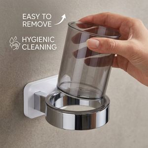 Étagère murale adhésive noire pour cuisine, tube de rangement en plastique pour salle de bain et bijoux, gain de place, vente chaude transfrontalière - Product Image 4