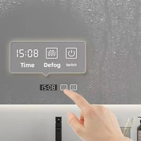 Espejo LED inteligente de forma personalizable de lujo moderno con Interruptor táctil de función antivaho para salón y gimnasio para decoración de dormitorio