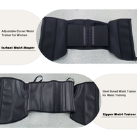 Ceinture de maintien de la taille avec fermeture éclair, double compression, 2 couches, Cinturillas Colombianas Faja pour le contrôle du ventre