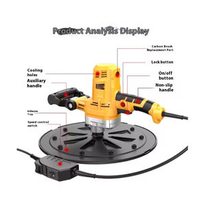 220V a mano elettrica a mano diritta macchina per lucidare in calcestruzzo durevole la levigatura della malta cementizia intonacata - Product Image 2