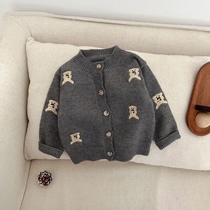 <span class=keywords><strong>Pull</strong></span> en tricot pour garçons de style coréen, petit ours de dessin animé, printemps 2025, nouveau <span class=keywords><strong>pull</strong></span> pour enfants - Product Image 4