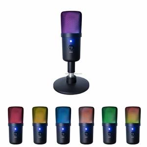 Clavax CLUSB- ZX662 Mute One-click microfono a condensatore <span class=keywords><strong>Desktop</strong></span> USB con Monitor di illuminazione RGB per la registrazione <span class=keywords><strong>Live</strong></span> - Product Image 2
