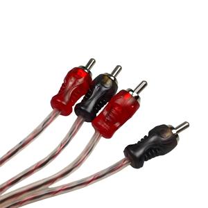 to RCA <b>car</b> <b>amplifier</b> cable, transparent braided low-loss noise-reduction audio cable 1m - Product Image 6