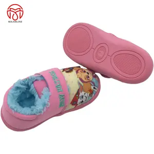 2023AW Cozy Slippers Hot Sale Girls Cute Fleece Boots Home Non-slip Indoor Baby Soft-soled Cotton Animal Sheep Slippers For Children