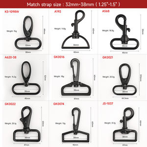 13mm 1/2 Inch Small Black Lobster <strong>Snap</strong> <strong>Hook</strong> for Purses Bags <strong>Lanyard</strong> - Product Image 6