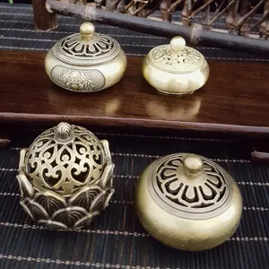 High Quality Classical Chinese Culture Mini Sandalwood Incense Stick Holder Portable Incense Burner